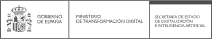 Logotipos del Gobierno de España, Ministerio de Asuntos Económicos y Transformación Digital y Secretaría de Estado de Digitalización e Inteligencia Artificial.